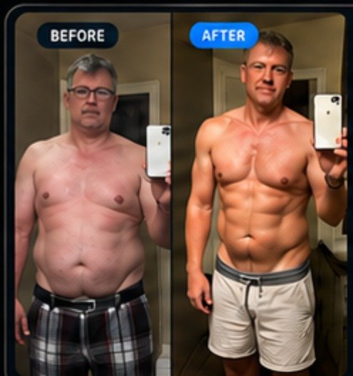 Mitch Banta before and after