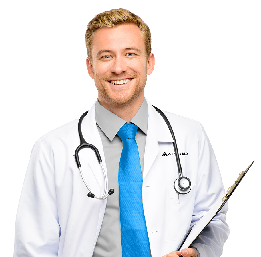 Apex MD clinician with chart
