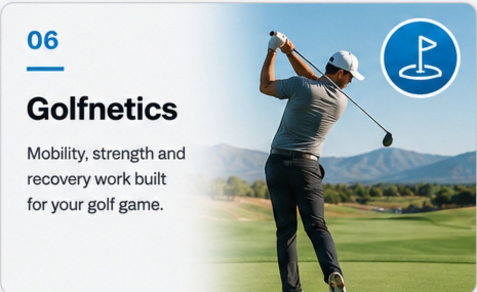 Golfnetics — mobility, strength and recovery work built for your golf game