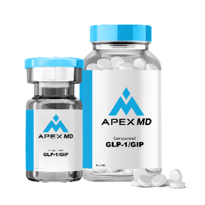 Compounded GLP-1/GIP vial and oral tablets from Apex MD