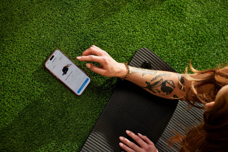 Member reviewing her Apex MD health analysis in the app