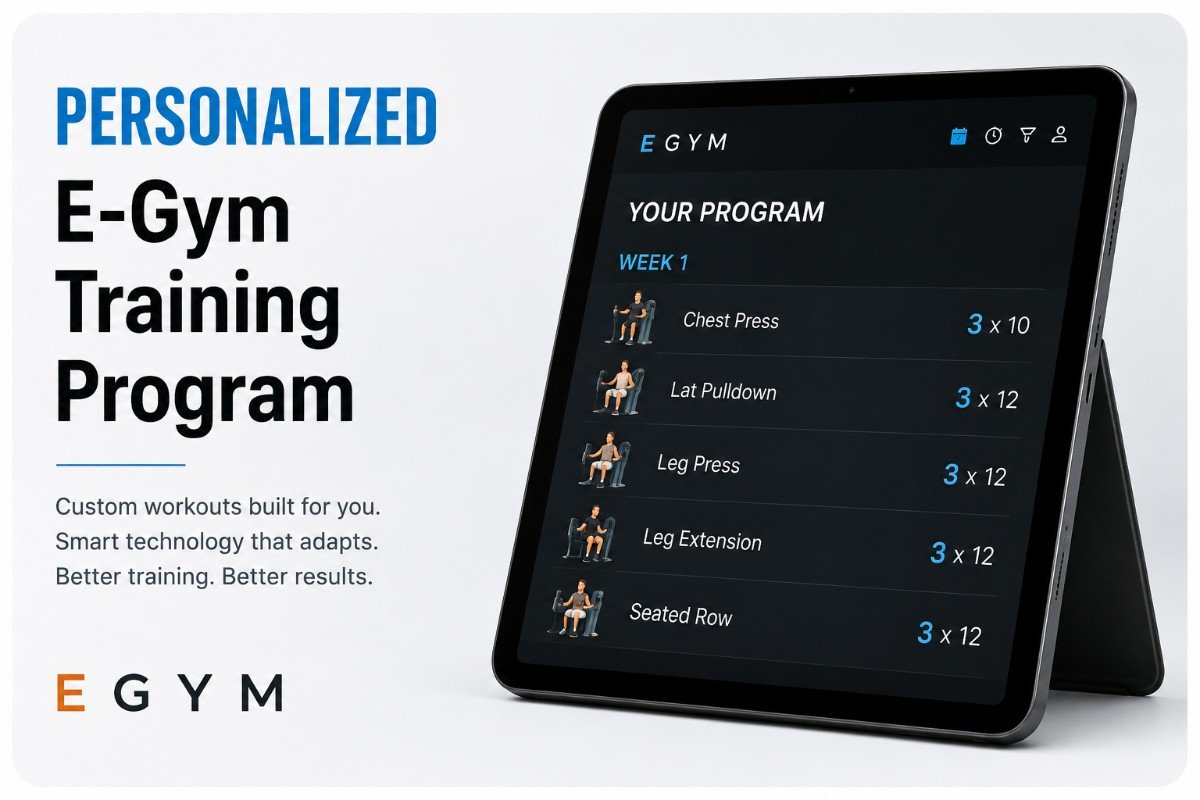 Personalized EGYM Training Program — custom workouts built for you, smart technology that adapts