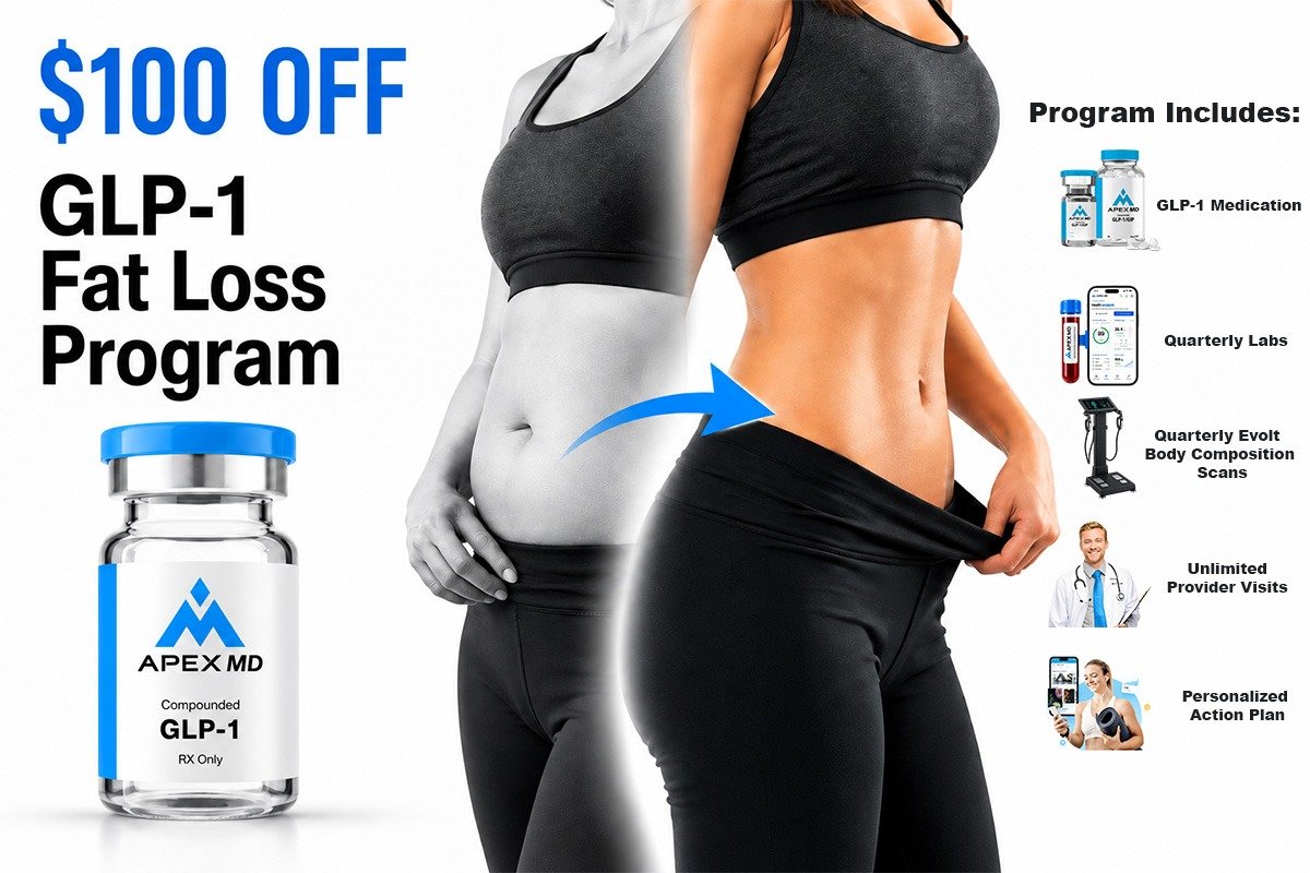 $100 off the GLP-1 Program — physician-guided GLP-1 programs to help you lose weight and feel your best