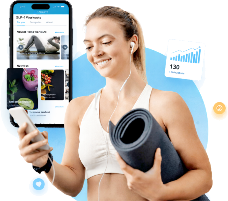 GLP-1 specific workout plan in the member app
